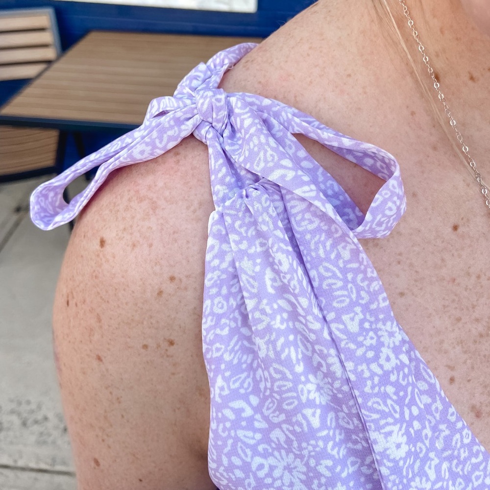 Lilac Ruffle Dress - Picture 3 of 3
